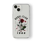 Multitronic iPhone 15 ile Uyumlu Rebel Club Tasarım Baskılı Şeffaf Kılıf