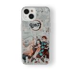 Multitronic iPhone 15 Plus ile Uyumlu Demon Slayer 2 Tasarım Baskılı Şeffaf Kılıf