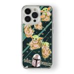Multitronic iPhone 15 Pro Max ile Uyumlu Baby Yoda Tasarım Baskılı Şeffaf Kılıf