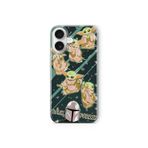 Multitronic iPhone 16 Plus ile Uyumlu Baby Yoda Tasarım Baskılı Şeffaf Kılıf