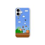 Multitronic iPhone 16 Plus ile Uyumlu Mario Tasarım Baskılı Şeffaf Kılıf, laro16pls0248