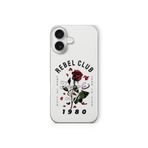 Multitronic iPhone 16 Plus ile Uyumlu Rebel Club Tasarım Baskılı Şeffaf Kılıf