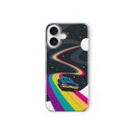 Multitronic iPhone 16 Plus ile Uyumlu Space Rider Tasarım Baskılı Şeffaf Kılıf