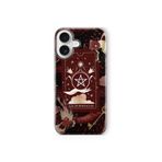 Multitronic iPhone 16 Plus ile Uyumlu Tarot Kart Desenli Şeffaf Telefon Kılıfı