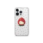 Multitronic iPhone 16 Pro Max ile Uyumlu Çilek Hello Kitty Desenli Şeffaf Telefon Kılıfı
