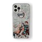 Multitronic iPhone 16 Pro Max ile Uyumlu Demon Slayer 2 Tasarım Baskılı Şeffaf Kılıf
