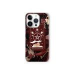 Multitronic iPhone 16 Pro Max ile Uyumlu Tarot Kart Desenli Şeffaf Telefon Kılıfı