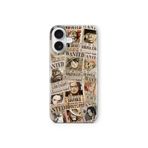 Multitronic iPhone 16 Uyumlu Wanted One Piece Tasarım Baskılı Şeffaf Kılıf