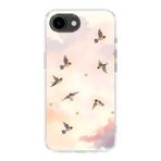 Multitronic iPhone 16E ile Uyumlu Uçan Kuş Desenli Şeffaf Telefon Kılıfı