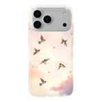 Multitronic iPhone 17 Pro Max ile Uyumlu Uçan Kuş Desenli Şeffaf Telefon Kılıfı