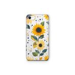 Multitronic iPhone 6 Plus / 6s Plus ile Uyumlu Ayçiçeği Desenli Şeffaf Telefon Kılıfı