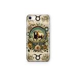 Multitronic iPhone 6 Plus / 6s Plus ile Uyumlu Boğa Burcu Desenli Şeffaf Telefon Kılıfı
