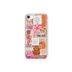 Multitronic iPhone 6 Plus / 6s Plus ile Uyumlu Güneş Tarot Desenli Şeffaf Telefon Kılıfı