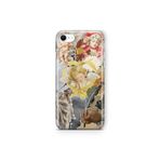 Multitronic iPhone 6 Plus / 6s Plus ile Uyumlu Melekler ve Heykel Kolaj Desenli Şeffaf Telefon Kılıfı