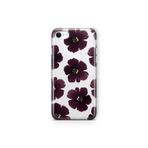 Multitronic iPhone 6 Plus / 6s Plus ile Uyumlu Mor Çiçek Desenli Şeffaf Telefon Kılıfı