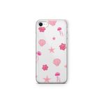 Multitronic iPhone 6 Plus / 6s Plus ile Uyumlu Pembe Deniz Tema Desenli Şeffaf Telefon Kılıfı