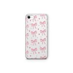 Multitronic iPhone 6 Plus / 6s Plus ile Uyumlu Pembe Fiyonk Desenli Şeffaf Telefon Kılıfı