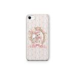 Multitronic iPhone 6 Plus / 6s Plus ile Uyumlu Pembe Fiyonklu Kedi Desenli Şeffaf Telefon Kılıfı