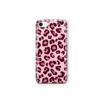 Multitronic iPhone 6 Plus / 6s Plus ile Uyumlu Pembe Leopar Desenli Şeffaf Telefon Kılıfı
