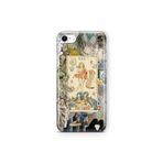 Multitronic iPhone 6 Plus / 6s Plus ile Uyumlu Sanatsal Tarot Kolaj Desenli Şeffaf Telefon Kılıfı
