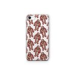 Multitronic iPhone 6 Plus ve 6s Plus ile Uyumlu İskelet Desenli Şeffaf Telefon Kılıfı