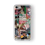 Multitronic iPhone 6 Plus ve 6s Plus Uyumlu Boston Red Sox Tasarım Baskılı Şeffaf Kılıf