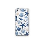 Multitronic iPhone 6 Plus ve iPhone 6s Plus ile Uyumlu Deniz Yıldızı ve Kabuklar Desenli Şeffaf Telefon Kılıfı