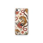 Multitronic iPhone 6 Plus ve iPhone 6s Plus ile Uyumlu Kaplan ve Yılan Desenli Şeffaf Telefon Kılıfı