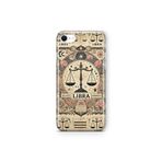 Multitronic iPhone 6 Plus ve iPhone 6s Plus ile Uyumlu Terazi Burcu Desenli Şeffaf Telefon Kılıfı