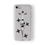 Multitronic Iphone 6 ve 6s ile Uyumlu Sasuke Sharingan Tasarım Baskılı Şeffaf Kılıf