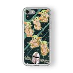 Multitronic iPhone 7 ve 8 ile Uyumlu Baby Yoda Tasarım Baskılı Şeffaf Kılıf