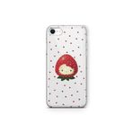 Multitronic iPhone SE 2020 / 2022 ile Uyumlu Çilek Hello Kitty Desenli Şeffaf Telefon Kılıfı