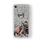 Multitronic iPhone SE 2020 ve 2022 ile Uyumlu Demon Slayer 2 Tasarım Baskılı Şeffaf Kılıf