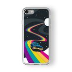 Multitronic iPhone SE 2020 ve 2022 ile Uyumlu Space Rider Tasarım Baskılı Şeffaf Kılıf