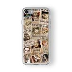 Multitronic iPhone SE 2020 ve 2022 Uyumlu Wanted One Piece Tasarım Baskılı Şeffaf Kılıf