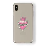 Multitronic Iphone X ve Xs ile Uyumlu Love Potion Tasarım Baskılı Şeffaf Kılıf