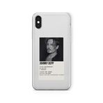 Multitronic iPhone X ve Xs Uyumlu Johnny Depp Poster Tasarım Baskılı Şeffaf Kılıf