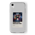 Multitronic Iphone XR ile Uyumlu Demon Slayer Paralorid Poster Tasarım Baskılı Şeffaf Kılıf