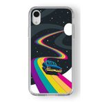 Multitronic iPhone XR ile Uyumlu Space Rider Tasarım Baskılı Şeffaf Kılıf