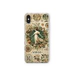 Multitronic iPhone Xs Max ile Uyumlu Başak Burcu Desenli Şeffaf Telefon Kılıfı