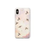 Multitronic iPhone Xs Max ile Uyumlu Uçan Kuş Desenli Şeffaf Telefon Kılıfı