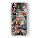 Multitronic iPhone Xs Max Uyumlu Boston Red Sox Tasarım Baskılı Şeffaf Kılıf
