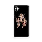Multitronic Samsung Galaxy A04 ile Uyumlu 3 Melek Tasarım Baskılı Şeffaf Kılıf