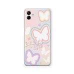 Multitronic Samsung Galaxy A04 ile Uyumlu Butterfly Love Tasarım Baskılı Şeffaf Kılıf