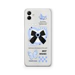 Multitronic Samsung Galaxy A04 ile Uyumlu Butterfly Lovers Tasarım Baskılı Şeffaf Kılıf