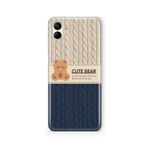 Multitronic Samsung Galaxy A04 ile Uyumlu Cute Bear Tasarım Baskılı Şeffaf Kılıf