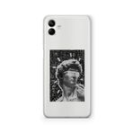 Multitronic Samsung Galaxy A04 ile Uyumlu David Statue Tasarım Baskılı Şeffaf Kılıf, laroa04409