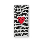 Multitronic Samsung Galaxy A04 ile Uyumlu Fake Love Tasarım Baskılı Şeffaf Kılıf