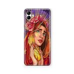 Multitronic Samsung Galaxy A04 ile Uyumlu Golden Heart Tasarım Baskılı Şeffaf Kılıf