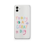 Multitronic Samsung Galaxy A04 ile Uyumlu Great Day Tasarım Baskılı Şeffaf Kılıf